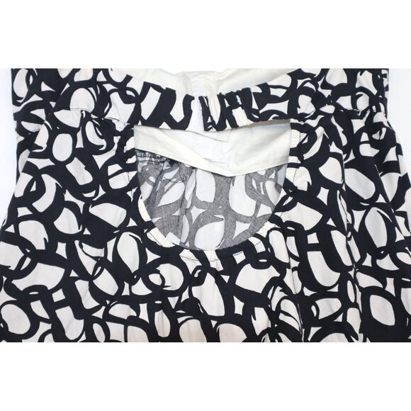 Club Monaco Womens Off Shoulder Abstract Print Dress Size 2 Softgirl Coquette - Picture 9 of 11